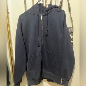 Brandy Melville Navy Blue oversized Hoodie